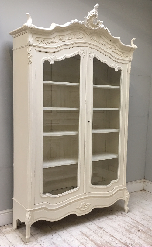 french antique rococo armoire display